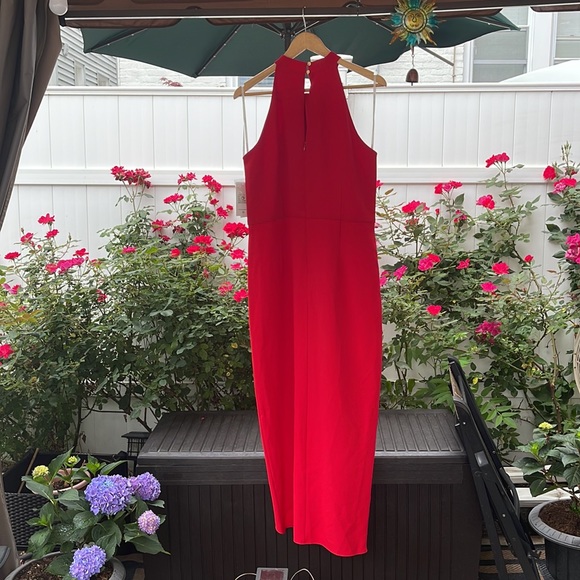 Julia Jordan - Red Knot Neck Halter Dress - Picture 8 of 14